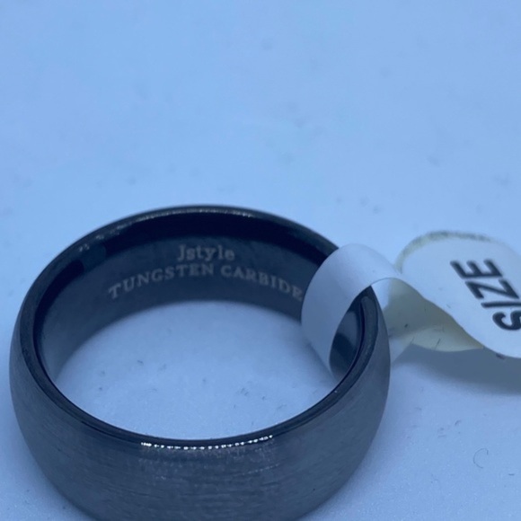 Tungsten Rings for Men’s Wedding Band Gray Ring 8mm Size‎ 8 - Picture 4 of 7